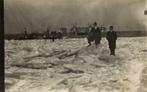 Fotokaart -bevroren rivier de Lek tussen Vreeswijk en Vianen, Verzamelen, Ansichtkaarten | Nederland, Verzenden, 1920 tot 1940