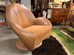 100) Vintage Leolux Posada fauteuil, Ophalen, ., Retro, 50 tot 75 cm