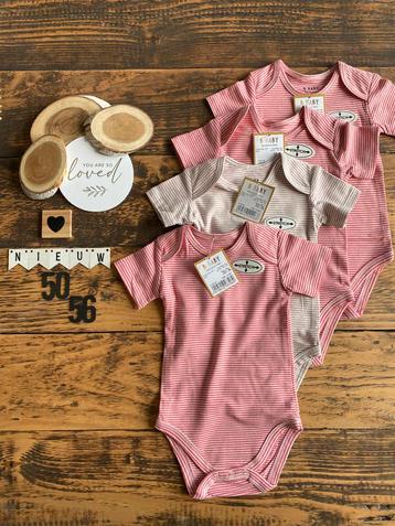 Baby meisje 4x zomer korte mouw rompers wibra maat 50/56 beschikbaar voor biedingen
