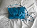 La Borsa Amsterdam Leren Clutch Tasje BlauwTurquoise Vintage, Sieraden, Tassen en Uiterlijk, Ophalen of Verzenden, Zo goed als nieuw
