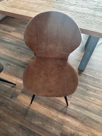 4x Magic Eetkamerstoel: Cognac & Steel Zen beschikbaar voor biedingen