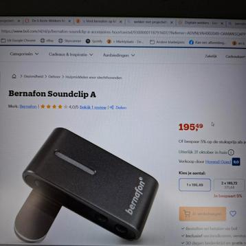 Bernafon Soundclip-A  beschikbaar voor biedingen