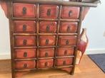 Houten ladekastje met veel lades, Huis en Inrichting, Gebruikt, 50 tot 100 cm, Minder dan 25 cm, Met lade(s)