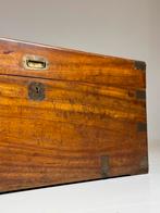 Campaign kist 19e eeuw antiek, Ophalen, Zo goed als nieuw, 50 tot 100 cm, Minder dan 50 cm