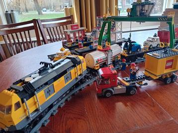 Lego trein 7939, station 7937 en extra rails