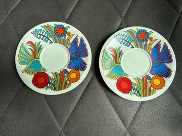 Vintage Villeroy & Boch - Acapulco 2x 14 cm schoteltje beschikbaar voor biedingen