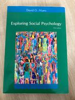 Exploring Social Psychology - David G. Myers, Boeken, Ophalen of Verzenden, Alpha, Gelezen, HBO