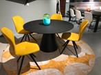 Tafel ‘Ikon’ fenix zwart 129 cm rond, Ophalen, Zwart, Rond, Nieuw
