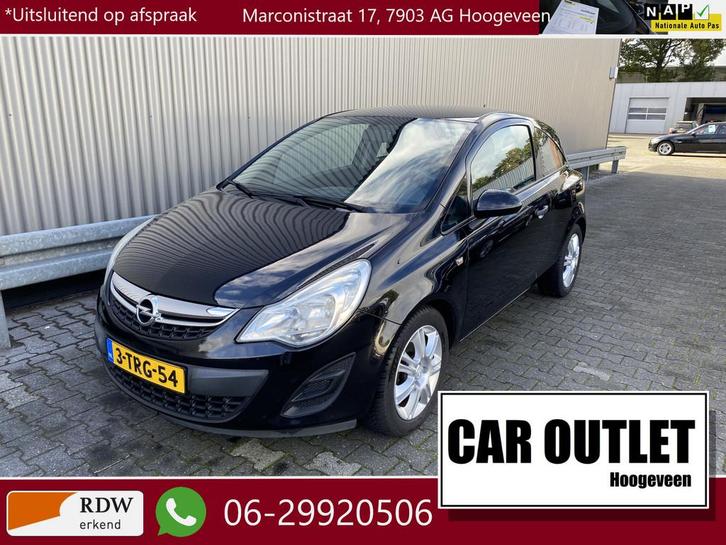 Opel Corsa 1.0-12V Selection 148Dkm, Briljant Zwart, LM, –, Auto's, Opel, Bedrijf, Te koop, Corsa, ABS, Airbags, Alarm, Centrale vergrendeling