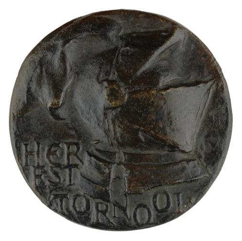 Penning Eric Claus : Herfsttoernooi Amsterdam, 1963, Postzegels en Munten, Penningen en Medailles, Brons, Nederland, Verzenden