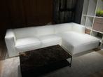 indian summer bank 310 x 170 cm wit leren bank, Ophalen, 100 tot 125 cm, Hoekbank, Leer