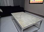 Marmeren Salontafel - Stijlvol & Tijdloos, Ophalen, Gebruikt, 100 tot 150 cm, 50 tot 100 cm
