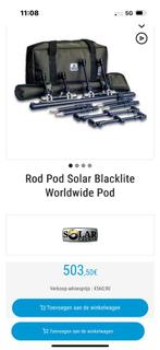 Solar Blacklite Worldwide Rodpod, zeer compleet in nwst., Watersport en Boten, Ophalen of Verzenden, Zo goed als nieuw, Overige typen
