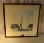 Mooie Gravure 'Achterbos' - Dirk Baksteen, Ophalen of Verzenden