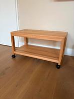Leuke Salontafel / tv kast op wieltjes (So Home) ZGAN!, Ophalen, 100 tot 150 cm, Zo goed als nieuw, 25 tot 50 cm