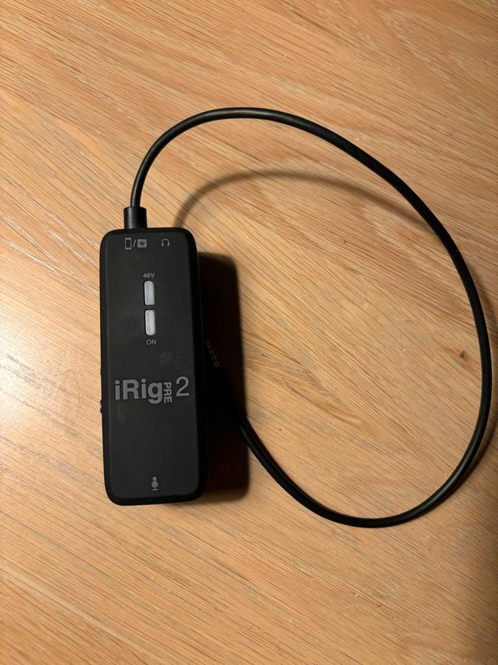 iRig Pre 2 Microfoon Voorversterker, Muziek en Instrumenten, Microfoons, Zo goed als nieuw, Instrumentmicrofoon, Ophalen of Verzenden
