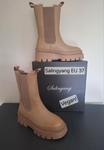 Salingyang chunky chelsea boots EU 37 camel/beige/bruin beschikbaar voor biedingen