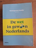 De Wet in Gewoon Nederlands, Ophalen of Verzenden, Gelezen, Niet van toepassing