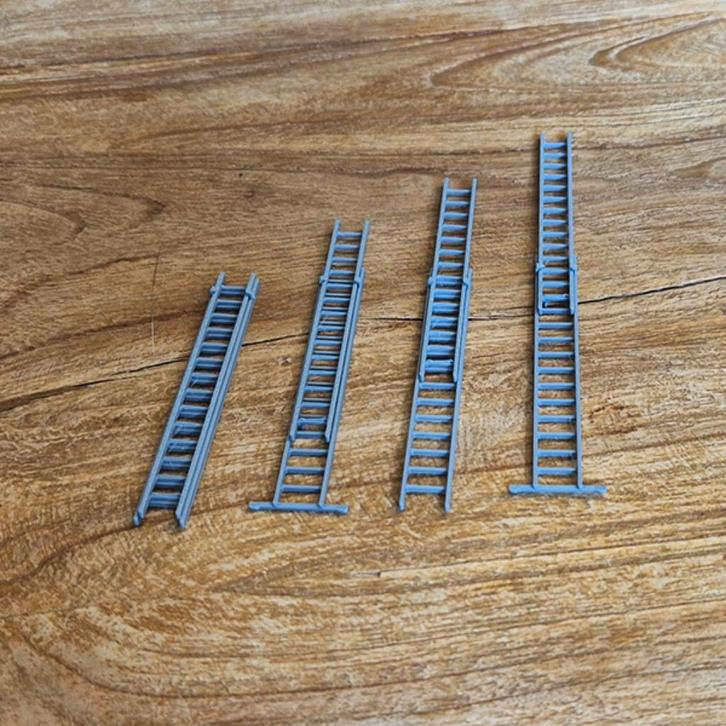 Opsteekladder (Uitschuifbaar) 1-50 – Set van 2, Hobby en Vrije tijd, Modelauto's | 1:50, Nieuw, Bus of Vrachtwagen, Wsi, Ophalen of Verzenden