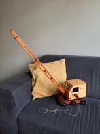 Handgemaakte houten hijskraan, opknapper, Ophalen of Verzenden, Gebruikt