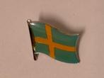 Zweden Zweedse vlag logo pin blauw vintage, Gebruikt, Ophalen of Verzenden