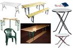 tafels stoelen sta praat tafel biertafel huren bensan enter, Ophalen of Verzenden, Zo goed als nieuw, Overige