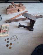 Leest, schaven, schrijfhaak en wat muntjes, Antiek en Kunst, Ophalen of Verzenden