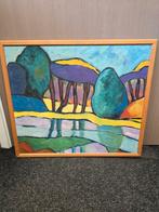 Schilderij "Studie bomen 2" Inge Jacobs, gesigneerd, Ophalen