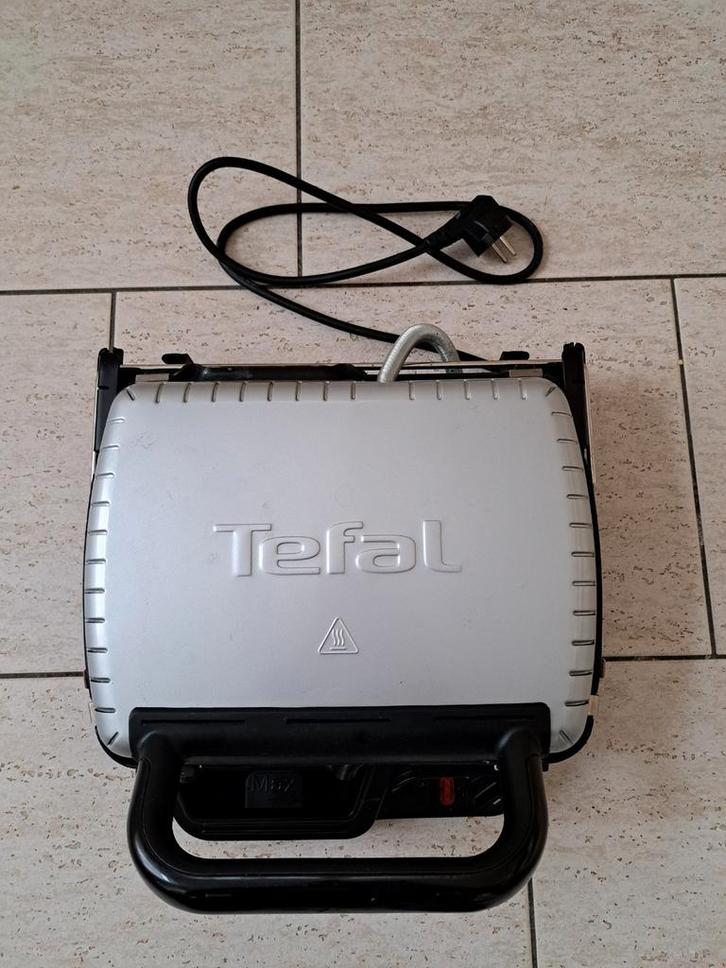 Tefal Compact Grill, Witgoed en Apparatuur, Contactgrills, Gebruikt, Uitneembare platen, Vaatmachinebestendige platen, Ophalen of Verzenden