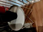 Metalen tafel wit, Ophalen, Gebruikt, 75 cm of meer, 60 cm of meer