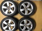 Set originele 18 inch Audi velgen met winterbanden - 5x112, Ophalen, 18 inch, Gebruikt, Banden en Velgen