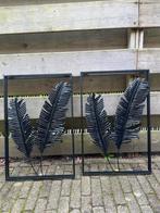 Wanddecoratie Set - Metalen Bladeren, Ophalen of Verzenden, Zo goed als nieuw