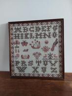 merklap Borduurwerk Alfabet in Lijst, Ophalen of Verzenden