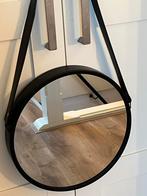 Zwarte ronde spiegel - 45cm, Ophalen, Minder dan 50 cm, Rond, Zo goed als nieuw