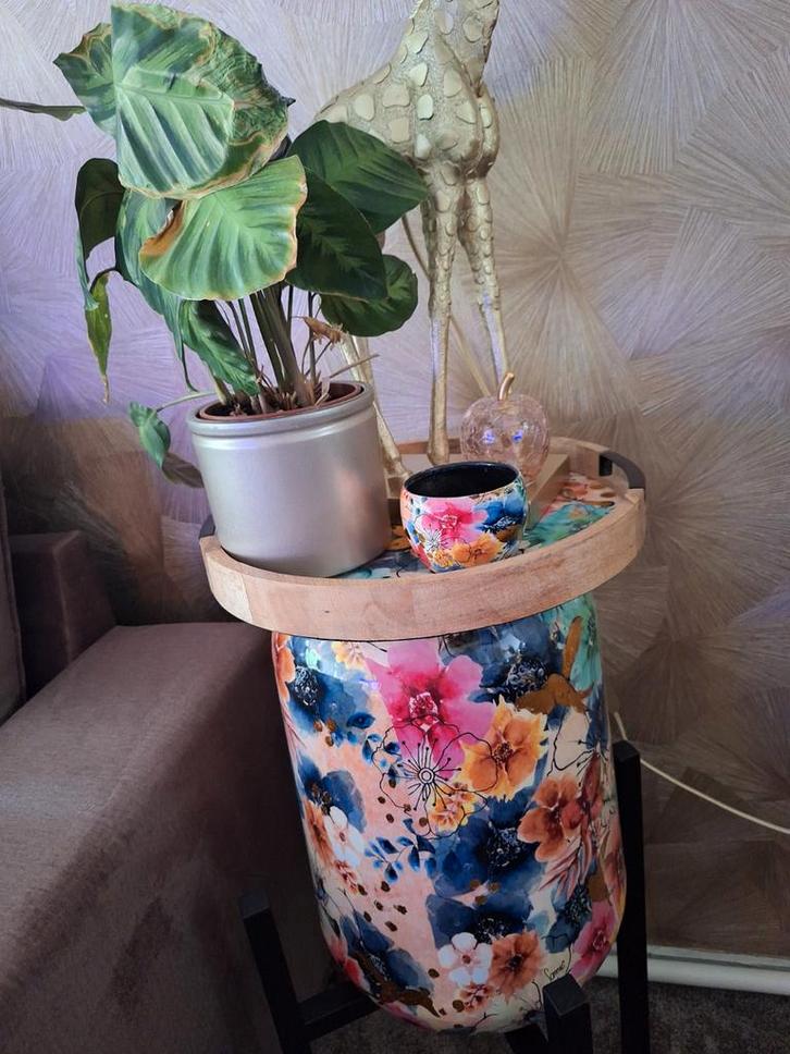 Mooi Lammie Design Dienblad te Koop!, Huis en Inrichting, Tafels | Bijzettafels, Zo goed als nieuw, Rond, Minder dan 45 cm, Minder dan 55 cm