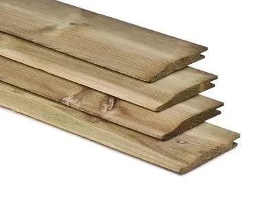 Geïmpregneerd rabat 18x145/130, Tuin en Terras, Palen, Balken en Planken, Zo goed als nieuw, Planken, 250 cm of meer, Ophalen