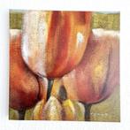 Schilderij Tulpen Gesigneerd L. Paramount, Antiek en Kunst, Ophalen of Verzenden