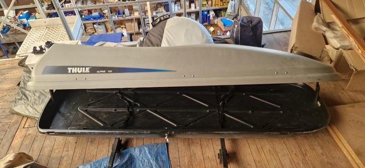 Dakkoffer / Skibox  Thule Alpine 700, Auto diversen, Dakkoffers, Gebruikt, Ophalen