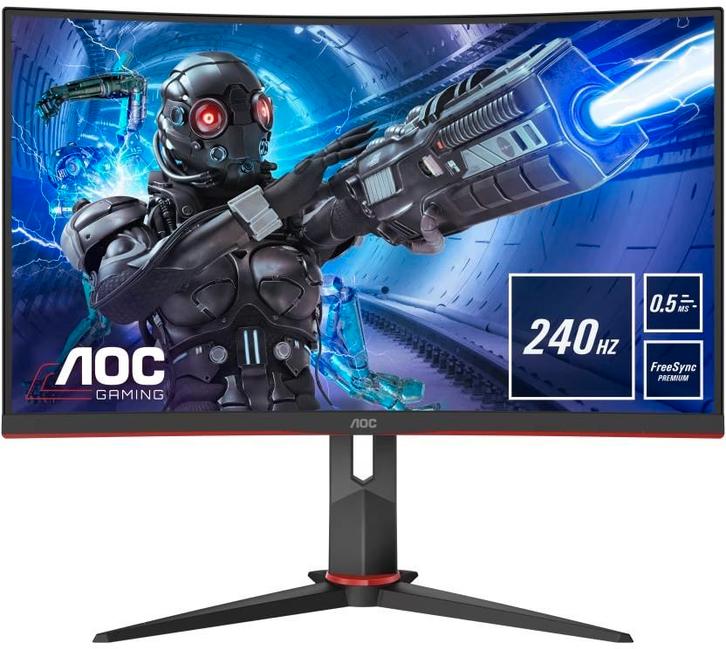 AOC C27G2ZE – 27” Curved Gaming Monitor 240Hz 0.5ms, Computers en Software, Monitoren, Zo goed als nieuw, 201 Hz of meer, DisplayPort