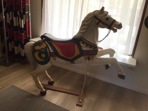 Antiek Houten Kermispaard uit Frankrijk, Antiek en Kunst, Antiek | Speelgoed, Ophalen