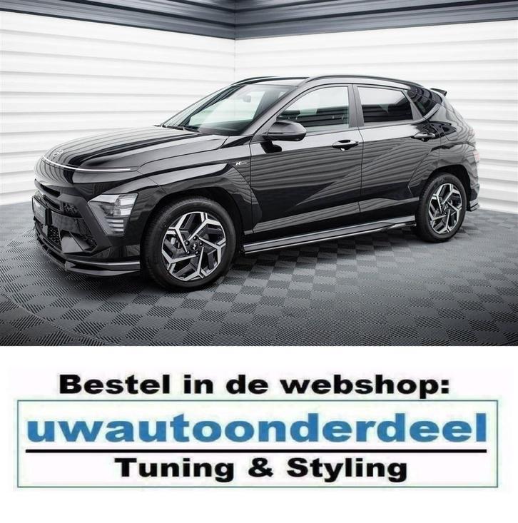 Maxton Design Spoiler Splitter Lip Hyundai Kona N Line MK2, Auto diversen, Tuning en Styling, Verzenden