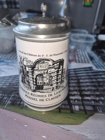 Vintage Bierpul met deksel beschikbaar voor biedingen