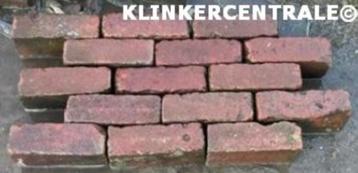 1.500m2 rood gemêleerd gebakken klinkers dikformaat  beschikbaar voor biedingen