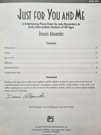 Just For You and Me - Pianoduetten voor gevorderden., Klassiek, Les of Cursus, Nieuw, Ophalen of Verzenden