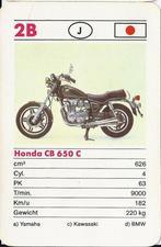 F263 motorkaartje 2b honda cb 650 c, Ophalen of Verzenden, Zo goed als nieuw, Motoren