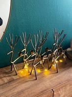 6 Kerst Hert Kaarsenhouders - Decoratie, Huis en Inrichting, Woonaccessoires | Kandelaars en Kaarsen, Gebruikt, Ophalen of Verzenden