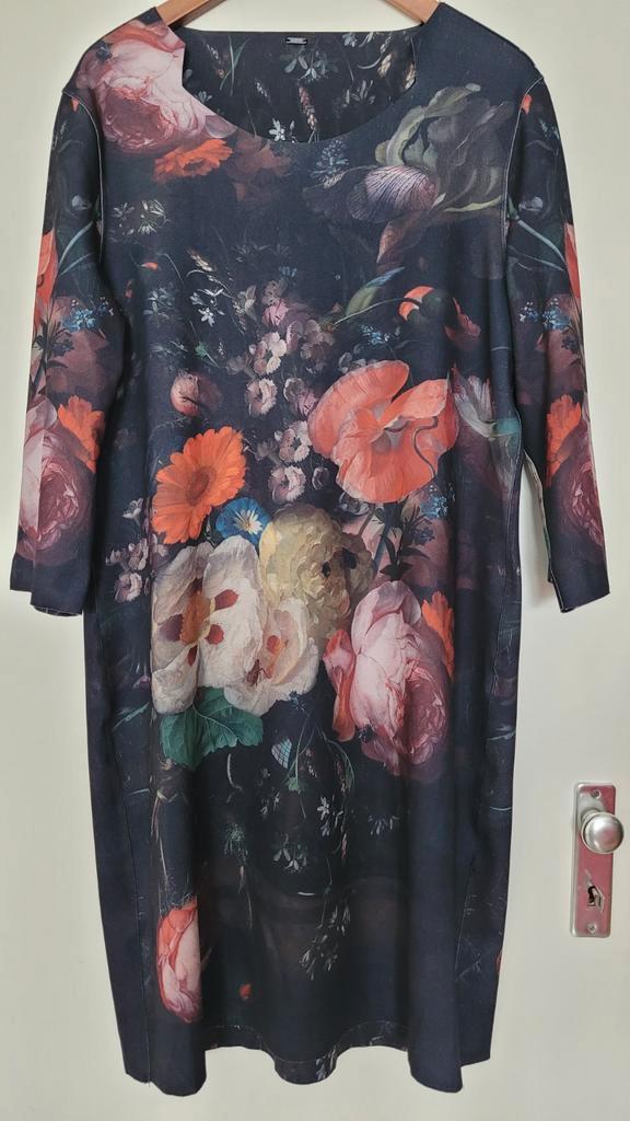 Lizzy & Coco reversible jurk - Mt L, Kleding | Dames, Jurken, Zo goed als nieuw, Maat 42/44 (L), Zwart, Knielengte, Ophalen of Verzenden