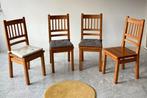 Houten stoelen set Grenen, Ophalen, Gebruikt, Wit, Twee