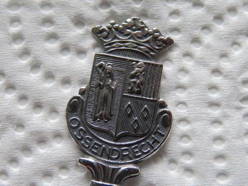 Verzilverd Lepeltje Wapen Ossendrecht, Verzamelen, Porselein, Kristal en Bestek, Gebruikt, Verzilverd, Verzenden