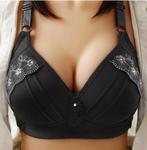 B25, pracht bh met kant, zwart en beige.., Kleding | Dames, Ondergoed en Lingerie, Ophalen of Verzenden, Zwart, BH